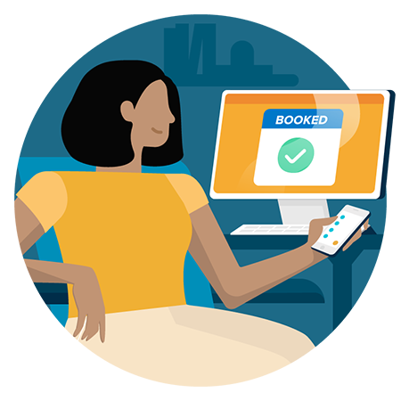 woman using TripIt